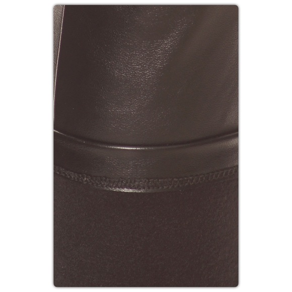 Black Vegan Leather Pants - Picture 4 of 4